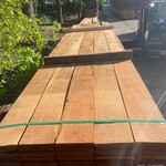 Ca. 50x Angelim Pedra Beschoeiingsplanken, 20x200mm, lengte 450cm